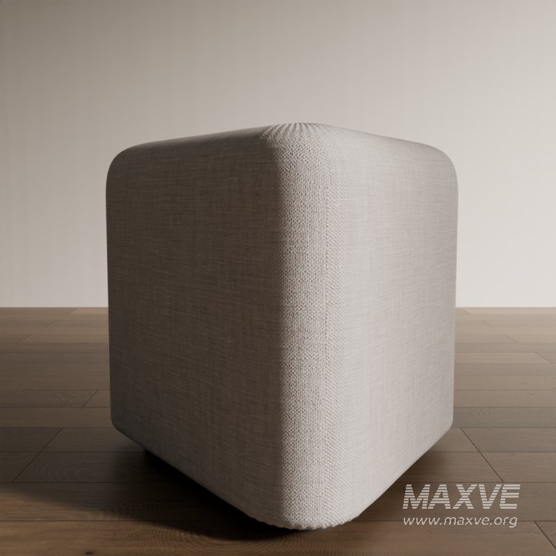 Contemporary Pouffe Ottoman - Image 1