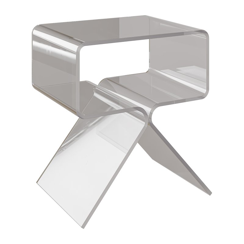 Acrylic Side Table – 3 Color Options - Image 2