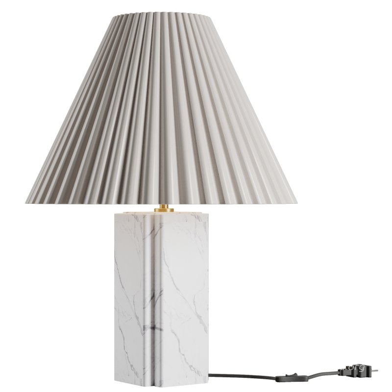 Bianca White Marble Table Lamp - Image 3
