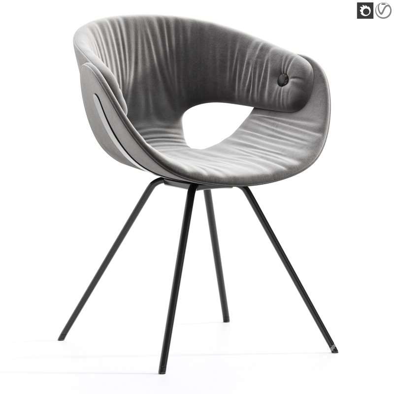 Flat Armchair Soft Upholstered - Image 4