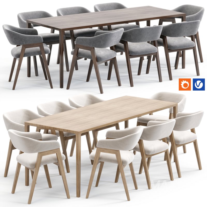 Chelsea Chair Lisbon Table By Deephouse - Image 1