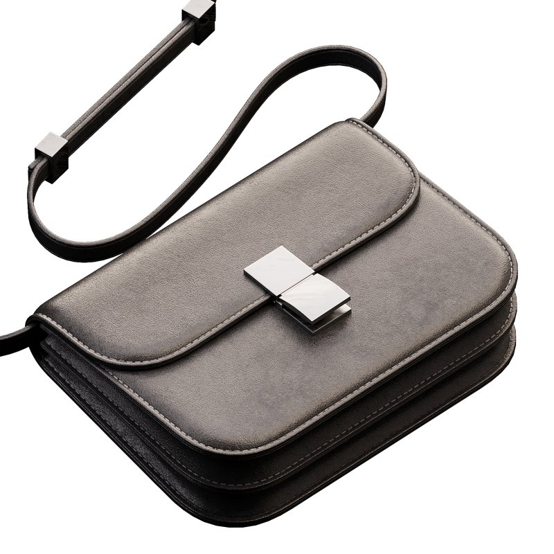 Brown Flap Genuine Leather Square Shoulder Message Bag - Image 12