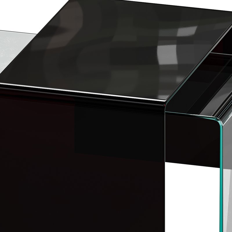 Table Basse 110 X 50 Cm Verre BURANO - Image 9