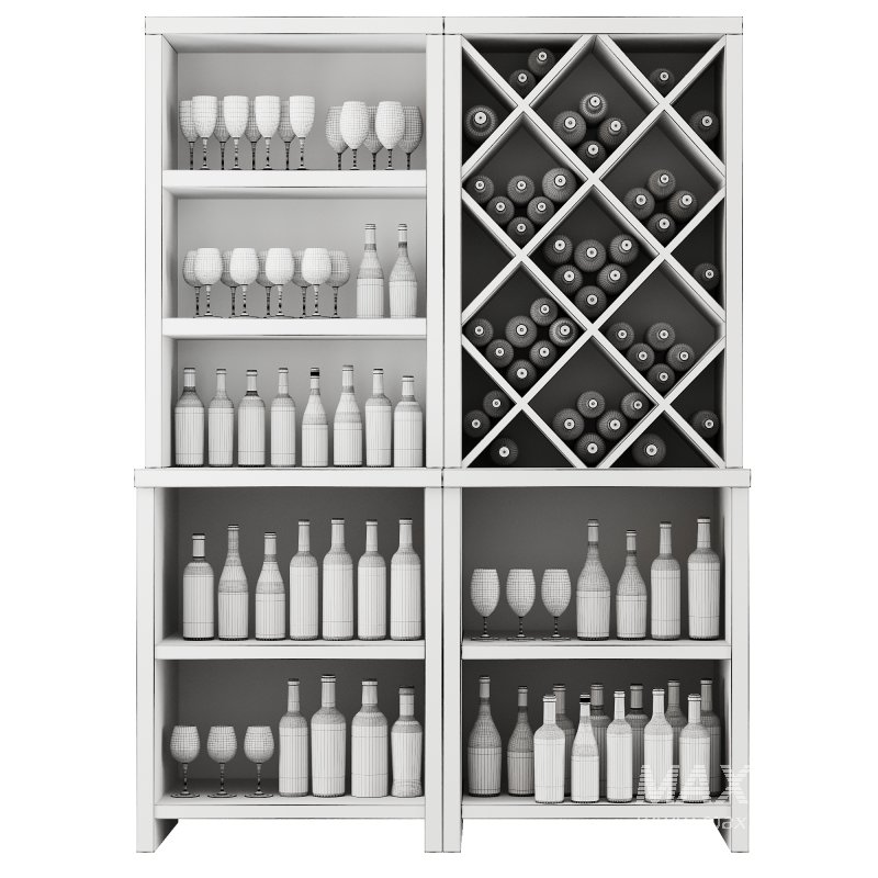 Bar Cabinet Set10 - Image 2