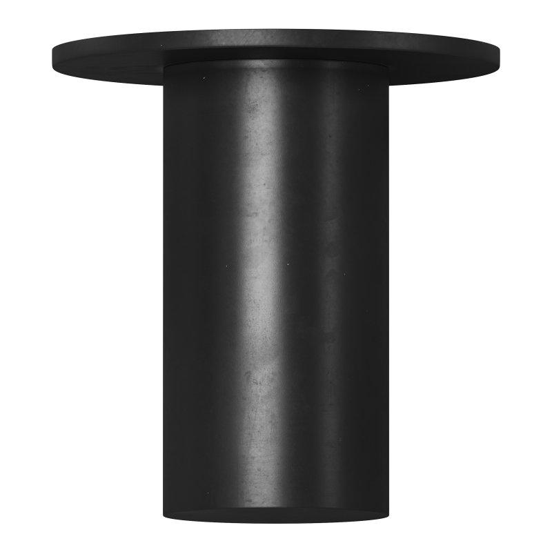 Fleksa round coffee table made of black metal - Image 2