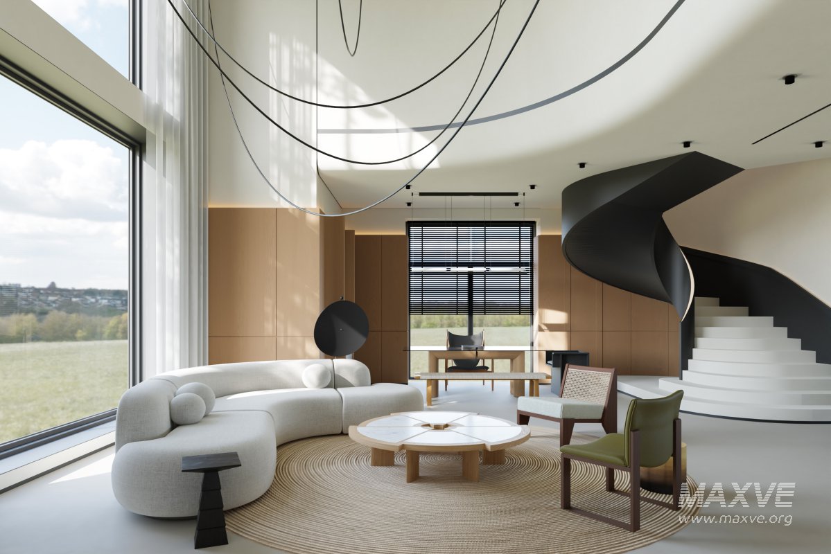 Villa living room and dining room - Image 2