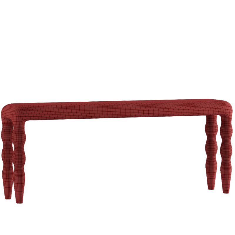 Miguel Coastal Beach Brown Wood Rope Wrapped Console Table - Image 1