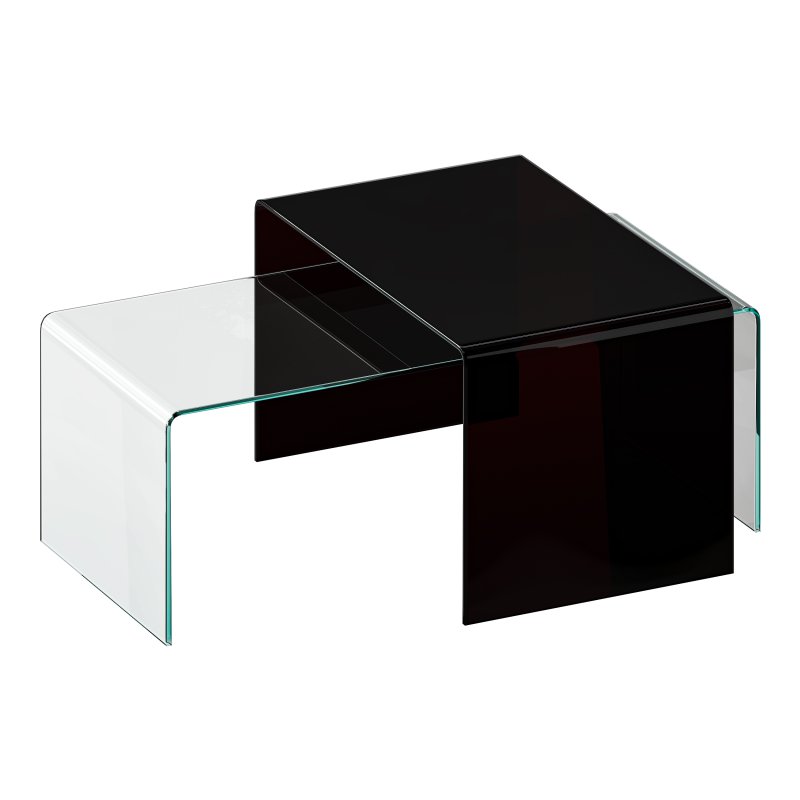 Table Basse 110 X 50 Cm Verre BURANO - Image 4