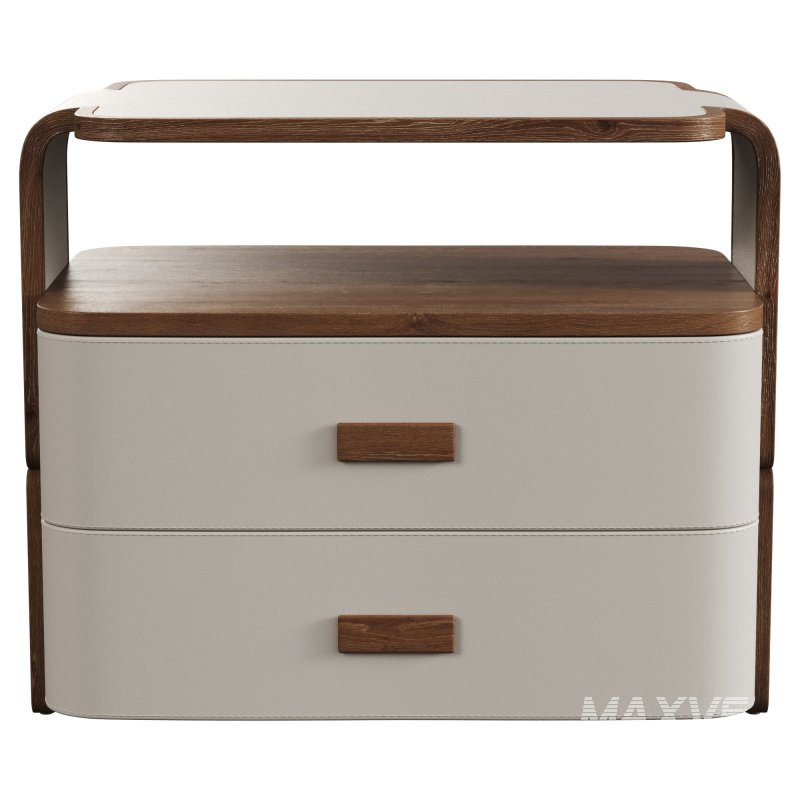 Stylish Wooden Nightstand - Image 3