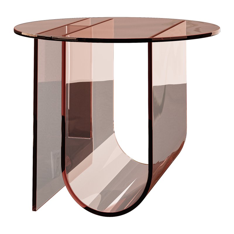 Living Room Acrylic Side Table - Image 4