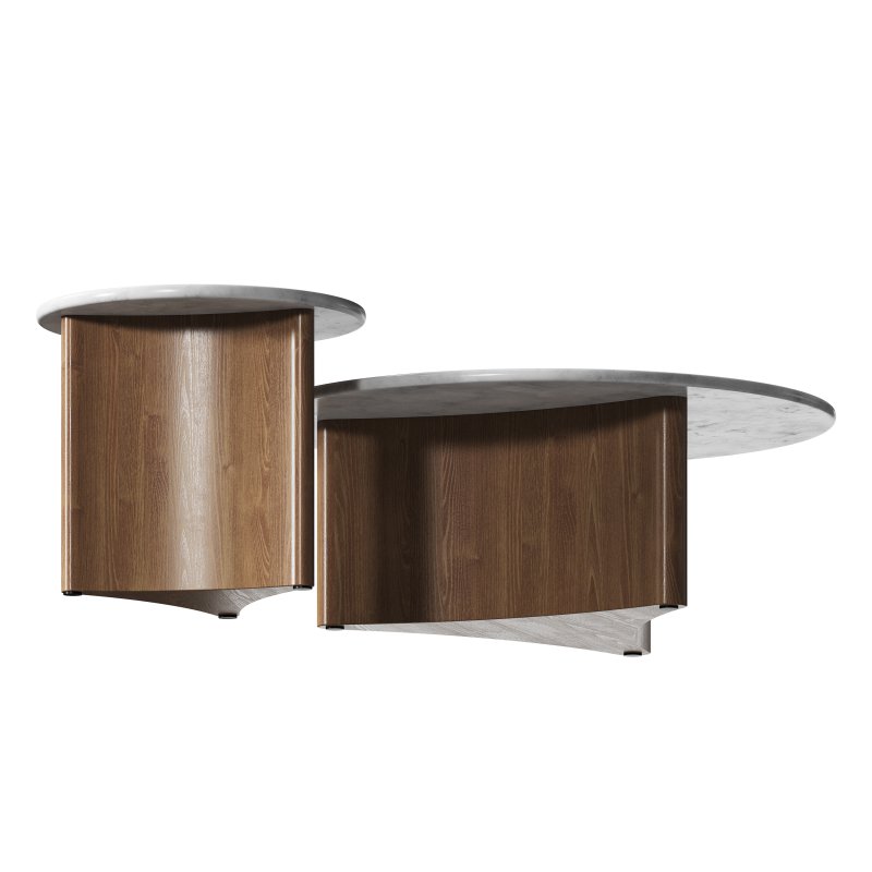 Zafar Nested Marble Coffee Table - Image 2