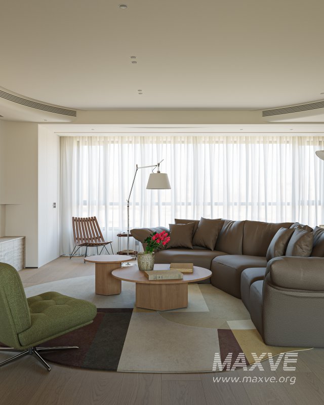 Modern living room dining room kitchen - Image 11