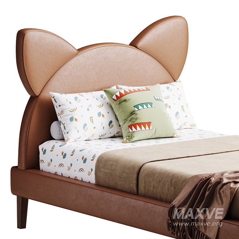 Children single bed beige Kitty - Image 13