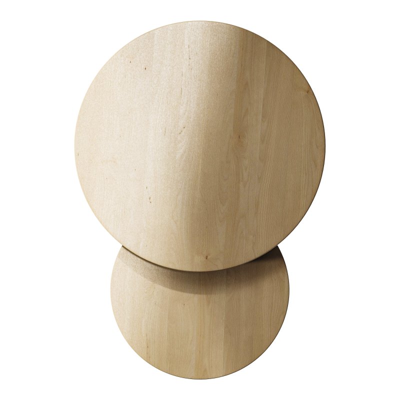 Set of 2 oak nesting coffee tables - Image 12