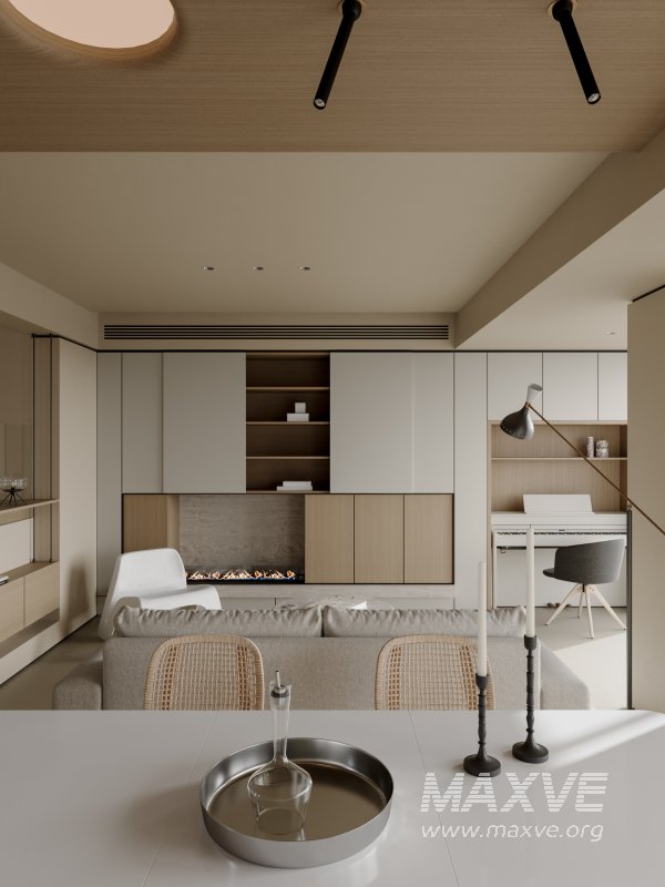 Modern living room dining room kitchen - Image 6