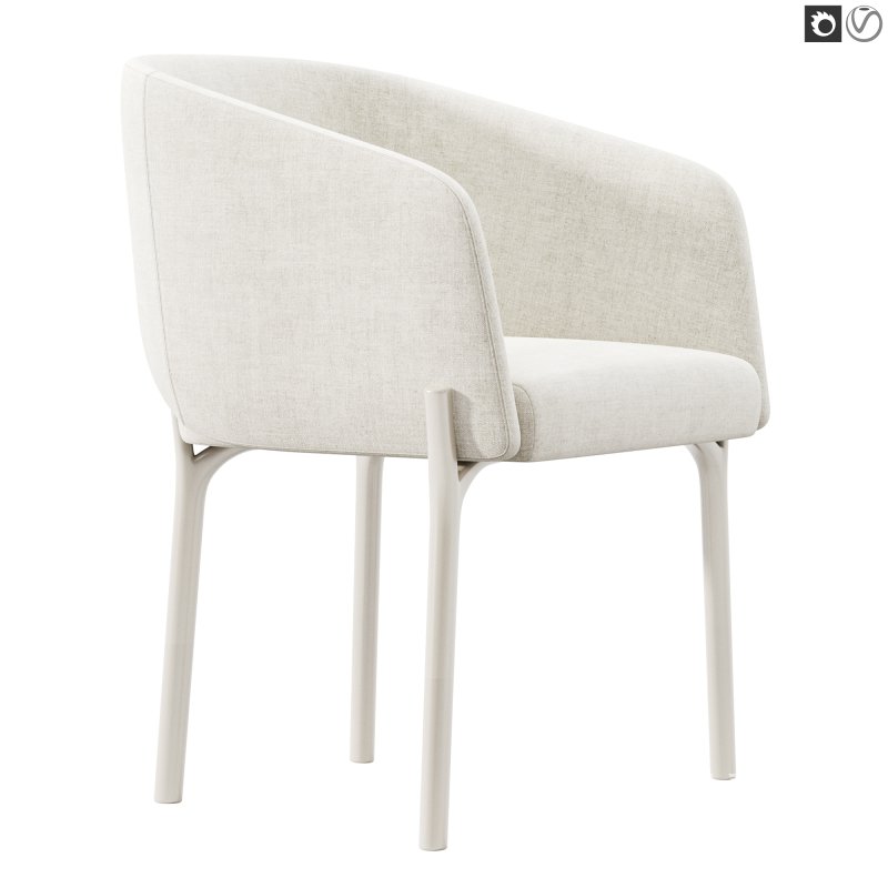 Libra Steel Legs Armchair - Image 1