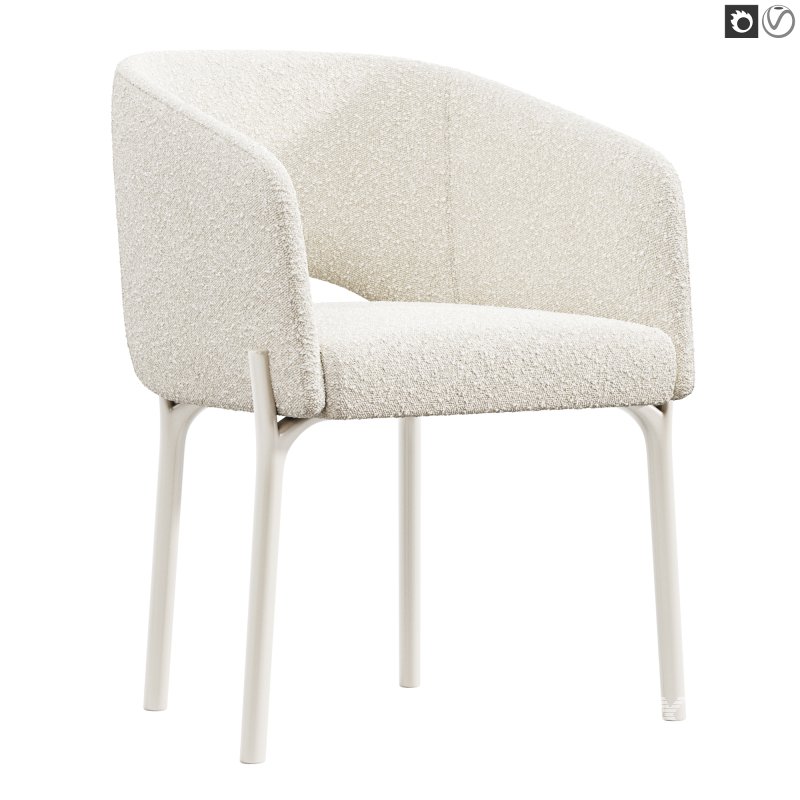 Libra Steel Legs Armchair - Image 6