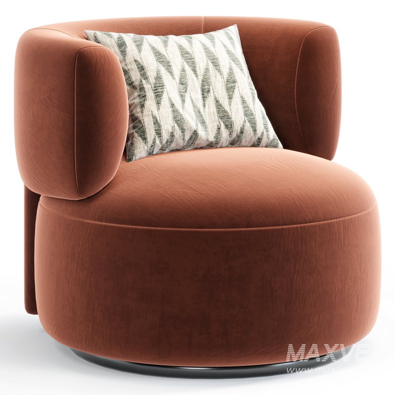 K Waiting Swivel Armchair By Spacefurniture - Image 2