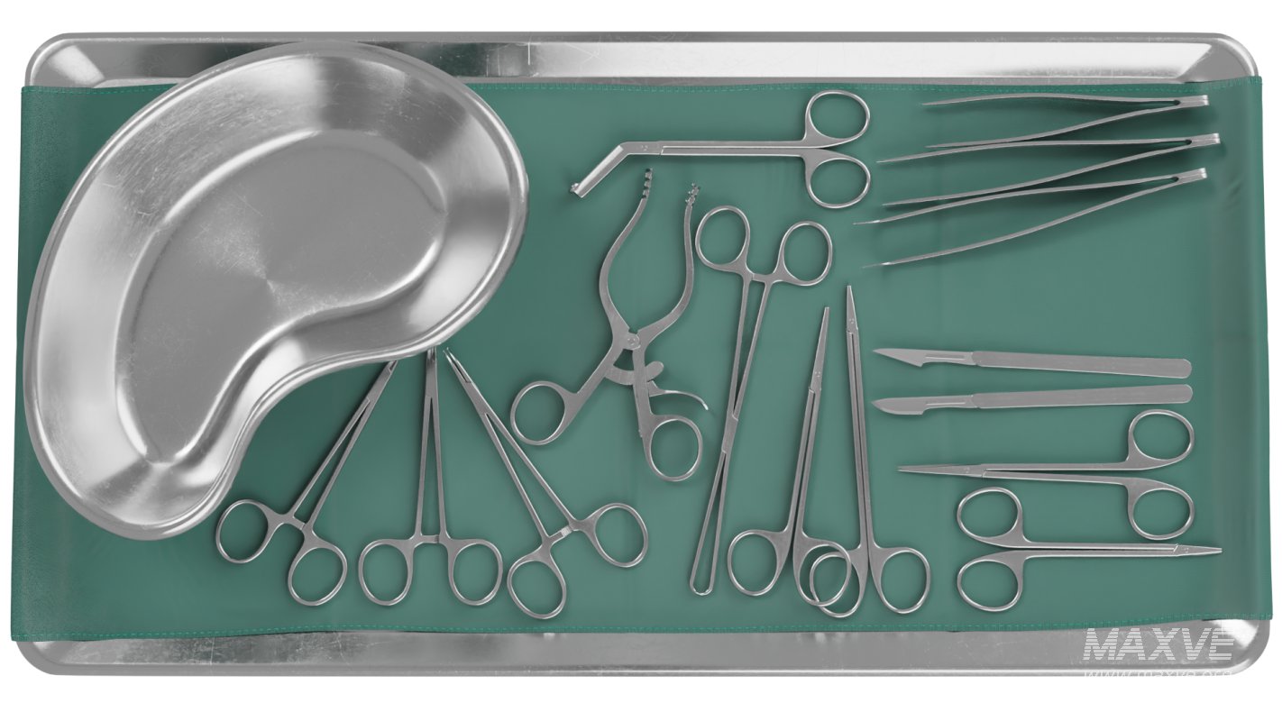 Tray with surgical equipment - Image 11