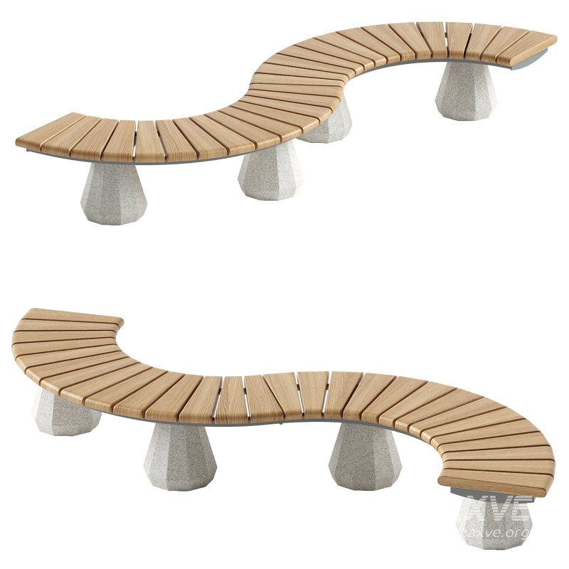 CONCRETE MODULAR BENCH 156 - Image 1