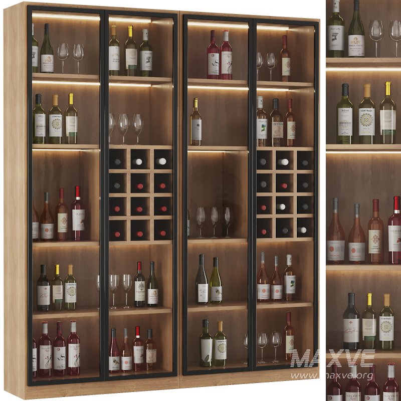 Bar Cabinet Set9 - Image 1