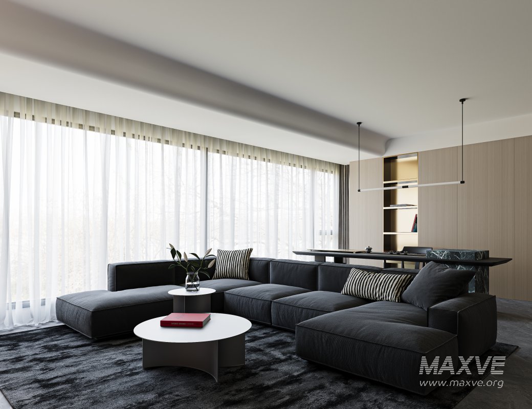 Modern living and dining room - Image 6