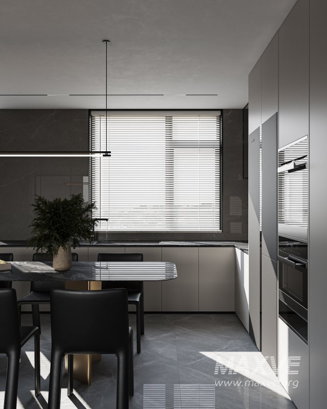 Modern living room dining room kitchen - Image 7