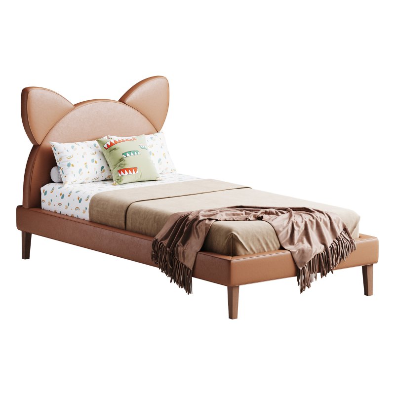 Children single bed beige Kitty - Image 9