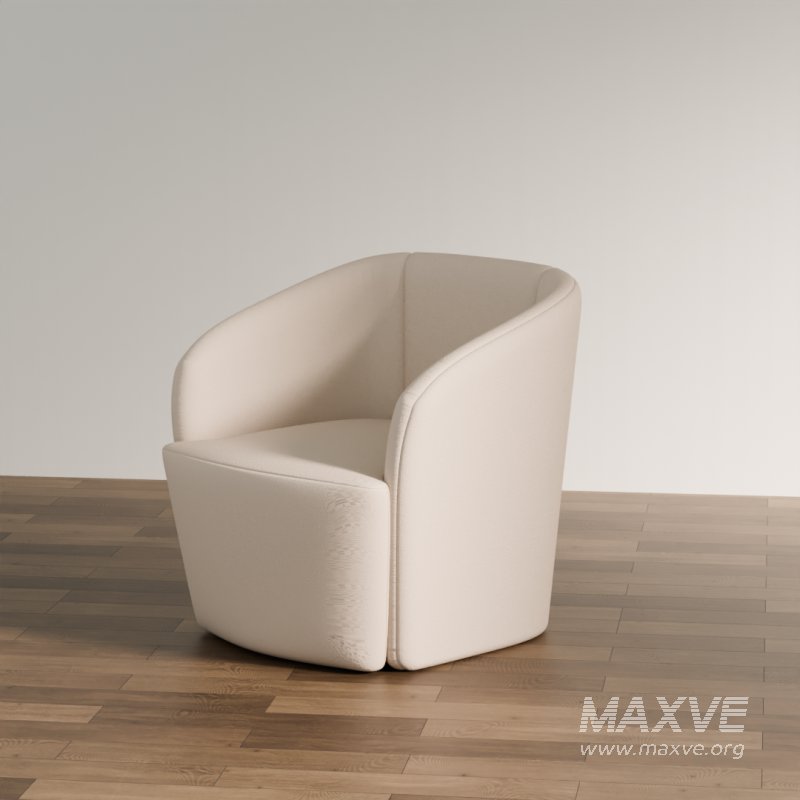 Modern Curved Lounge Chair - Image 2