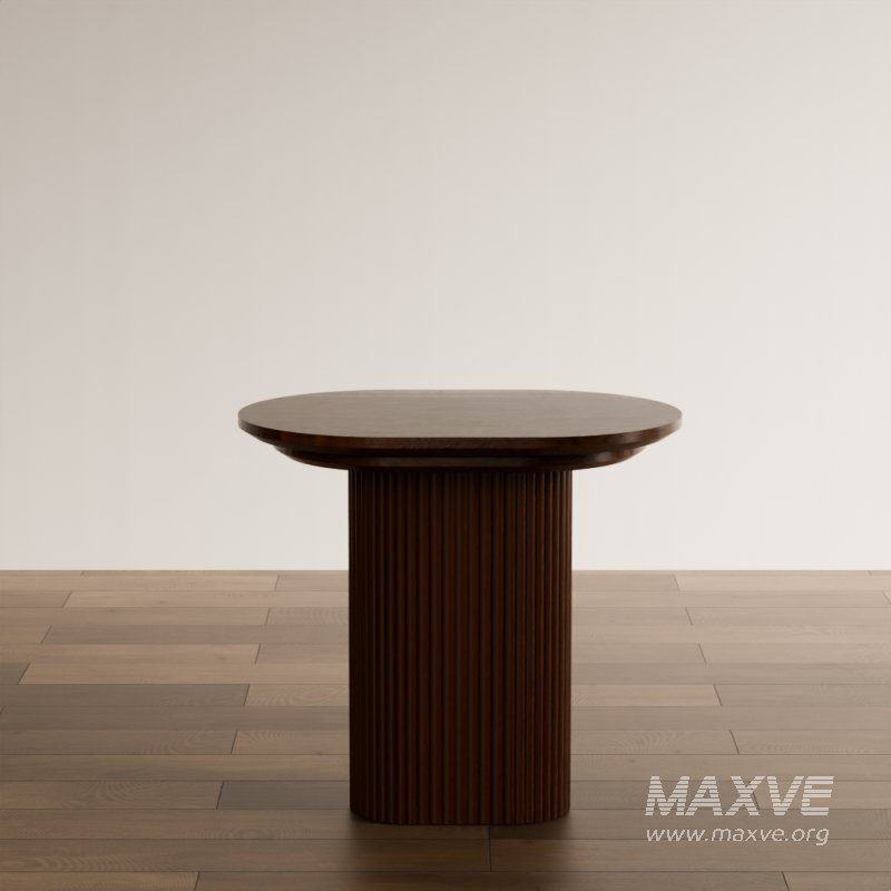 Modern Round Fluted Coffee Table - Image 2