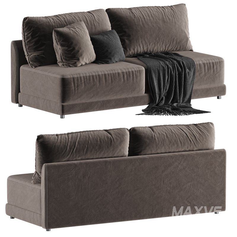 Gather Deep Armless Loveseat - Image 4