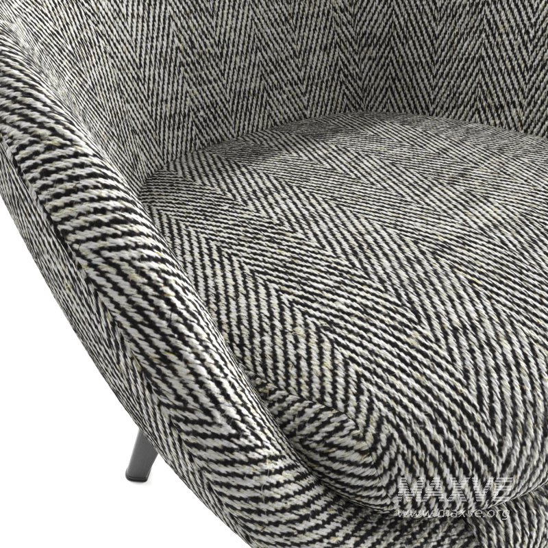 Minotti Russell Lounge Little Armchair - Image 4