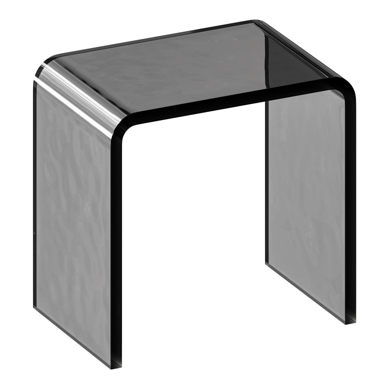 Minimalist Acrylic Side Table – Ottoman - Image 11