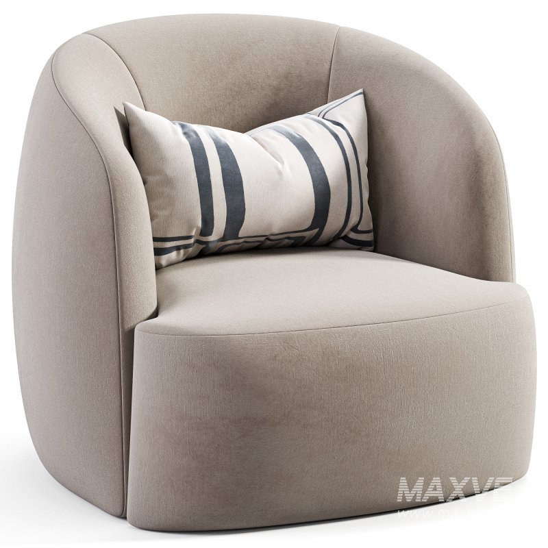 Boucle Armchair Pacific By Loft Concept - Image 4