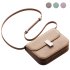 Brown Flap Genuine Leather Square Shoulder Message Bag - Thumbnail 1