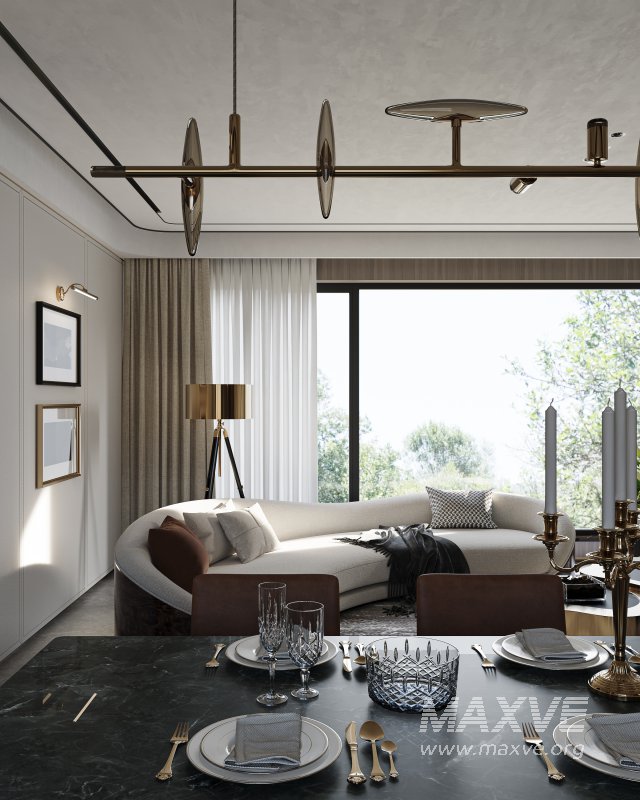 Modern living and dining room - Image 6