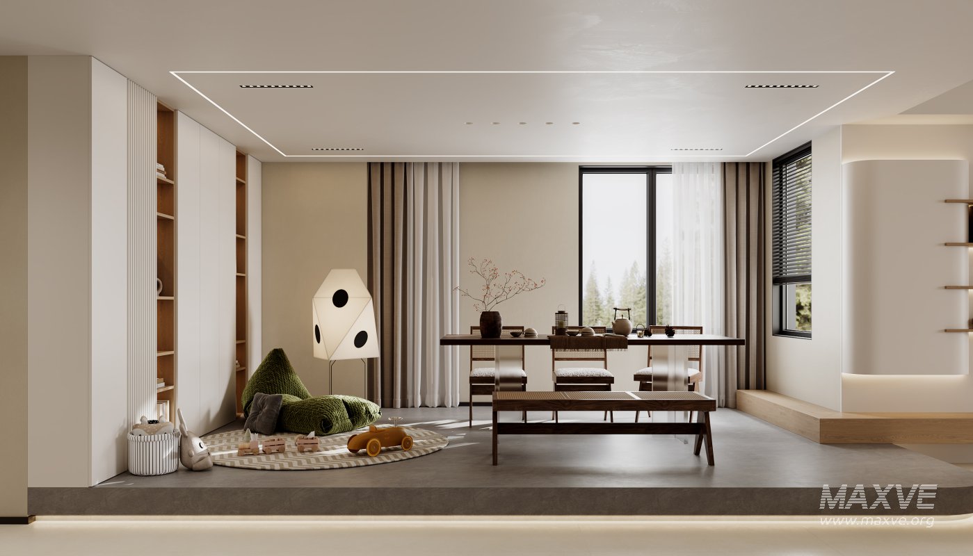 Modern living and dining room - Image 3