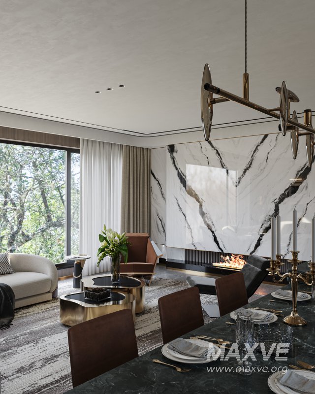 Modern living and dining room - Image 5