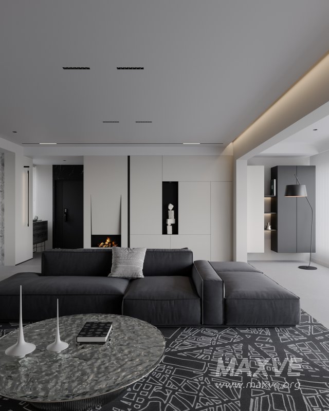 Modern living room dining room kitchen - Image 8