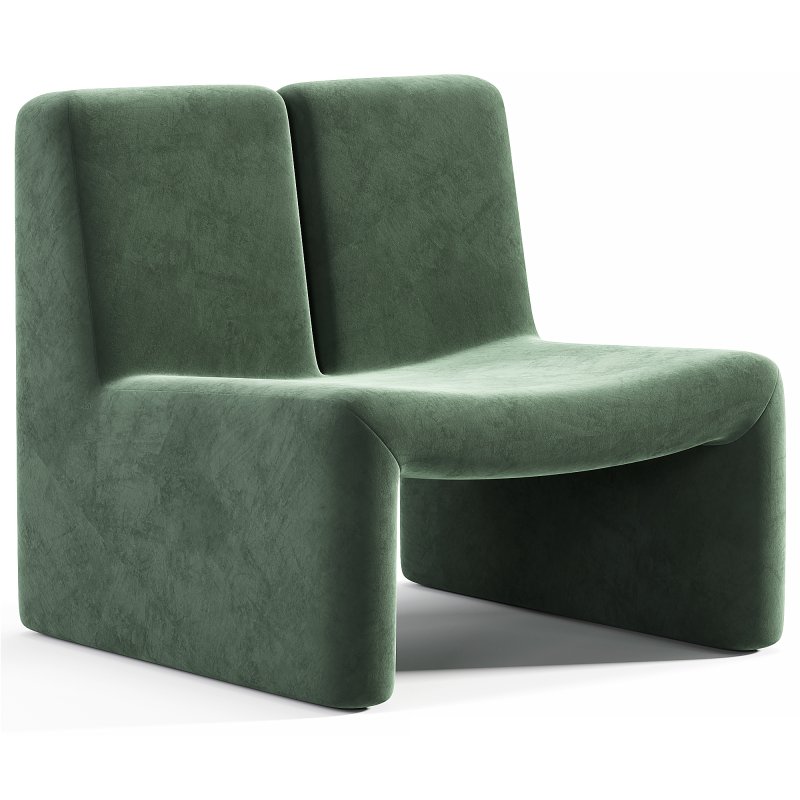Dario Green Boucle Accent Chair By CB2 - Image 4