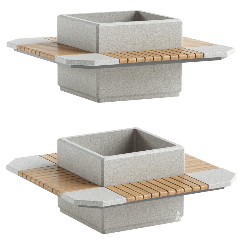 SQUARE PLANTER BENCH 227 - Image 3