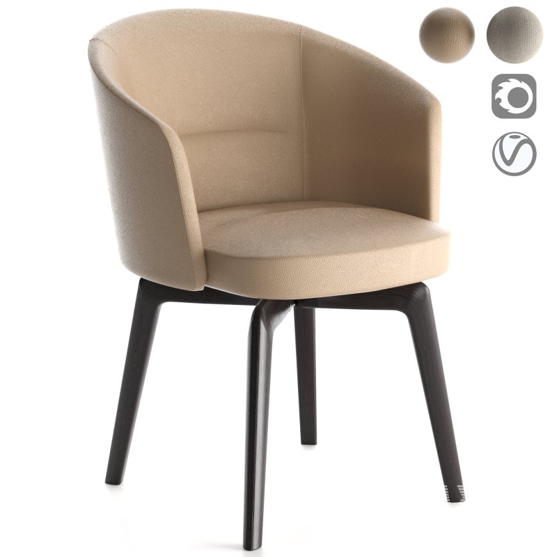 Minotti Amelie Dining chair - Image 1