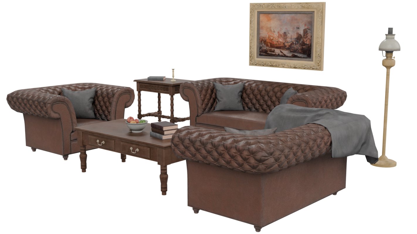 Victorian Sofa Set - Image 2
