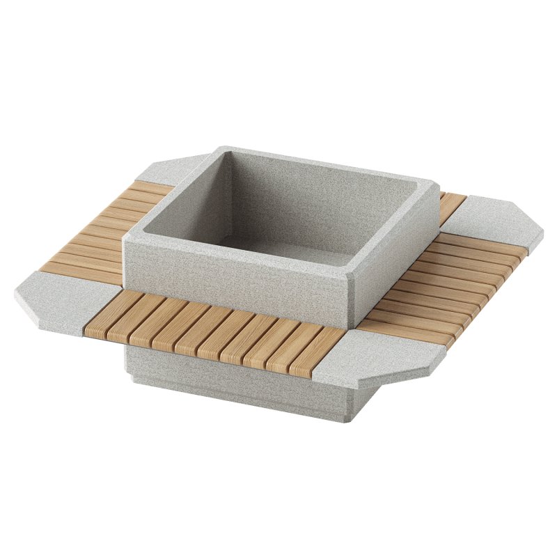 SQUARE PLANTER BENCH 225 - Image 3