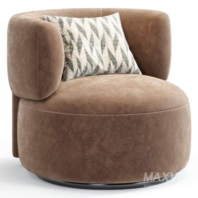 K Waiting Swivel Armchair By Spacefurniture - Image 5