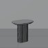 Modern Round Fluted Coffee Table - Thumbnail 5