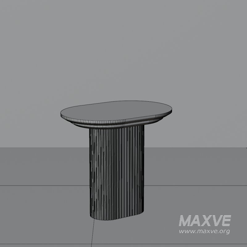 Modern Round Fluted Coffee Table - Image 5