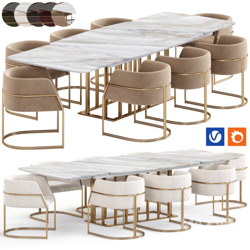 Nembus Table Meridiana Chair By Amgrades - Image 1