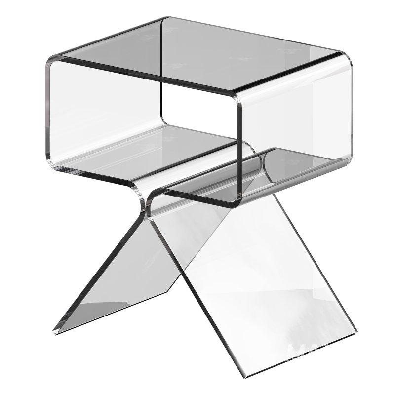 Acrylic Side Table – 3 Color Options - Image 9