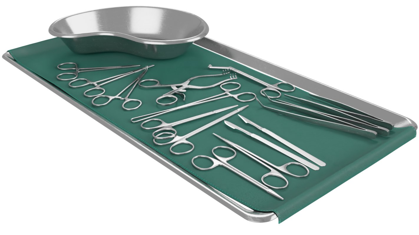 Tray with surgical equipment - Image 7